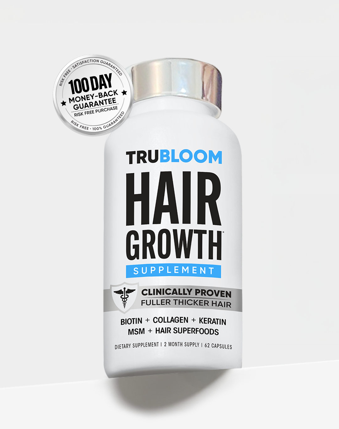 Hair Growth Supplement Bottles
