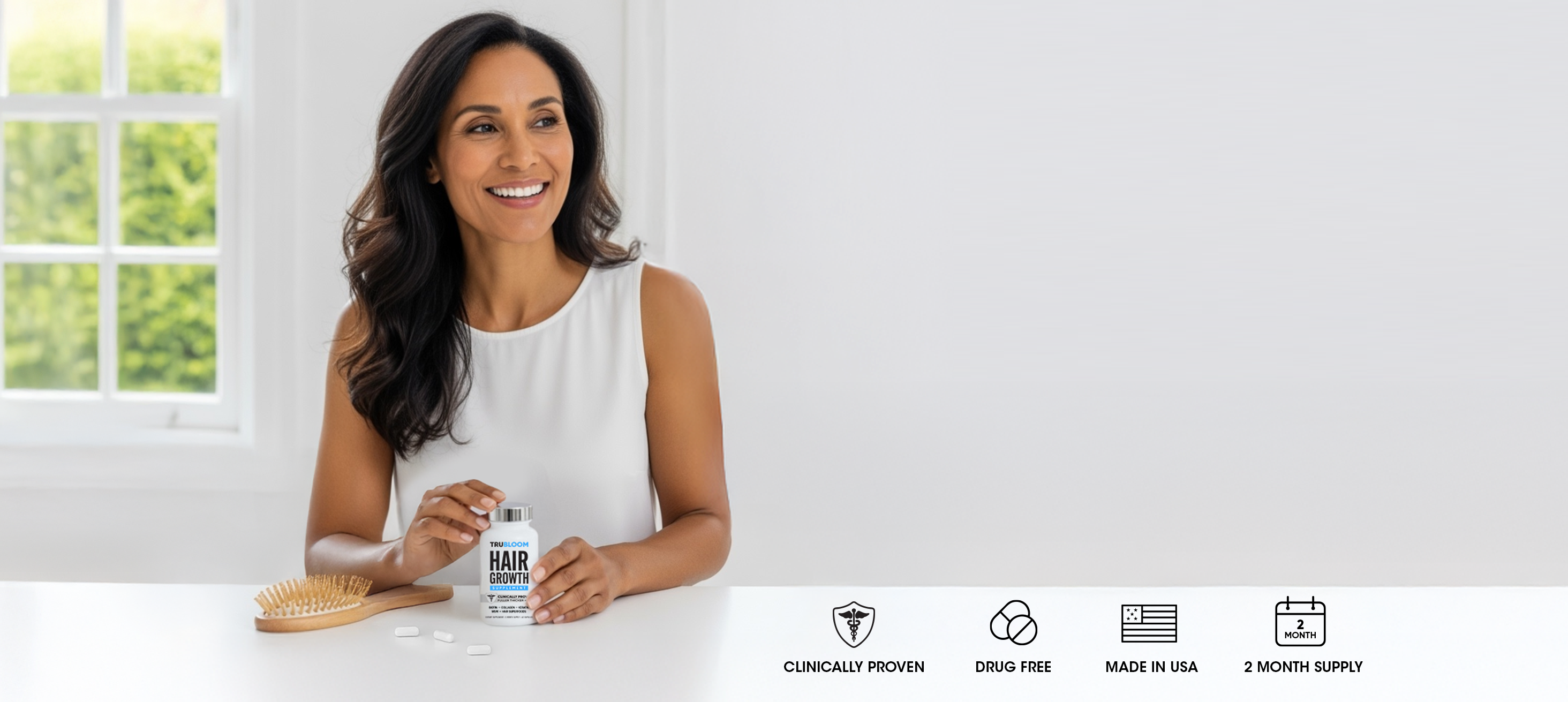 Hair Growth Supplement Bottles